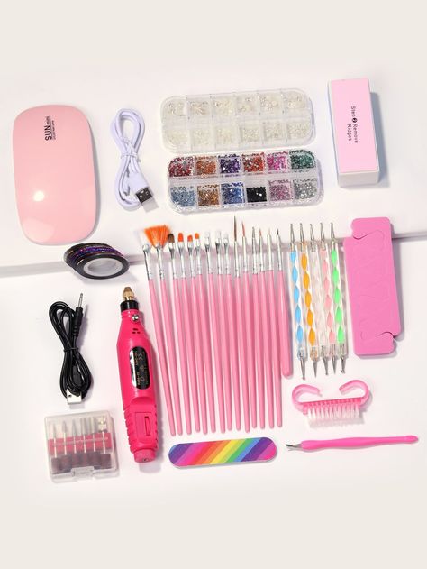 Perfect your nail art skills with this complete kit. Diy, Paint Pens, Nail Supply, Tool Set, Nail Equipment, Kuku, Kit, Nail Tech, Ongles