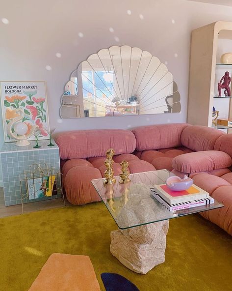Pretty in pink, our Mario Bellini Camaleonda Sofa exudes a playful yet effortlessly chic vibe. #eternitymodern Home Décor, Interior, Bedroom Décor, Funky Bedroom, Living Room Decor, Dining, Bedroom Decor, Decor Inspiration, Room Inspo