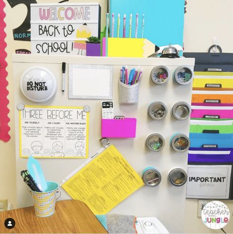 Calm the Clutter with Teacher Desk Organization Tips - We Are Teachers Organisation, Diy, Pre K, Montessori, Decoration, Teacher Desk Areas, Teacher Desk Organization, Organized Teachers, Teacher Desk