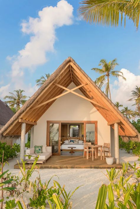 Bali House, Beach Bungalows, Beach House Design, Resort Architecture, Villa, Beach Cabin, Hotel, Tropical Beach Houses, Tropical House Design