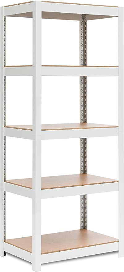 Amazon.com: HOMEDANT HOUSE Reversible 5-Tier Adjustable Storage Shelving Unit Heavy Duty Organizing Shelf Metal Utility Rack Shelves for Kitchen, Pantry, Closet, Garage, Office, 24.4" W x 16.5" D x 59.5" H, 1Pack : Home & Kitchen