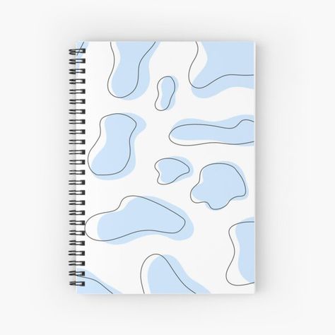 Preppy blu cow print aesthetic spiral notebook. • Millions of unique designs by independent artists. Find your thing. Pastel, Cool Notebooks, Notebook Cover Design, Girly Notebook, Cute Spiral Notebooks, Notebook Design, Notebook Cover, Cute Notebooks, Spiral Notebook Covers