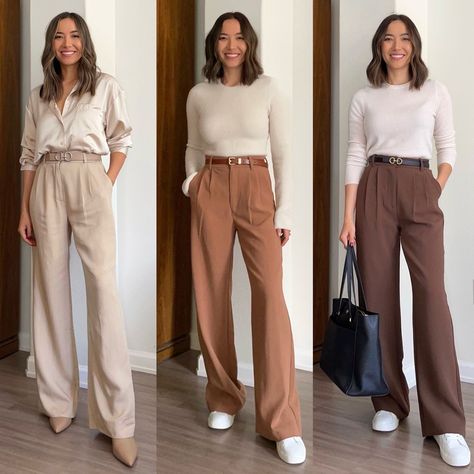 Casual, Office Looks, Outfits, Trousers, Casual Style Outfits, Slacks Outfit, Casual Office Style, Slacks For Women, Office Casual Outfit