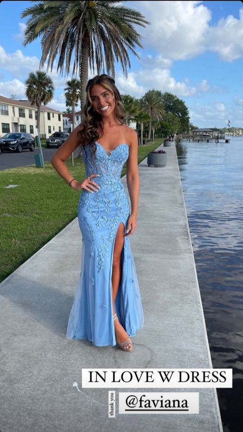 Aqua prom dress
