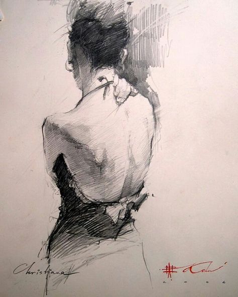 Andre Kohn Draw, Drawing People, Drawing Techniques, Woman Drawing, Portrait Drawing, Figure Drawing Reference, Ilustrasi, Figure Sketching, Drawing Sketches