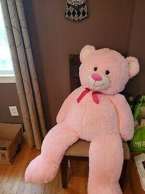 Ideas, Pink, Outfits, Cuddly Toy, Teddy Bear Stuffed Animal, Big Stuffed Bear, Big Stuffed Animal, Huge Teddy Bear In Room, Large Stuffed Animals