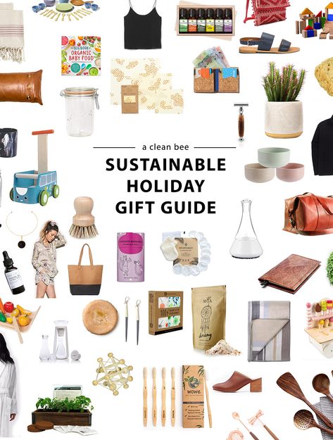 2018 Sustainable holiday gift guide - sustainable gifts for him and her, kids, the home, kitchen, and bath.  via @acleanbee Painting & Drawing, Bath, Natal, Upcycling, Decoration, Ideas, Eco Friendly Gifts, Sustainable Gifts, Eco Friendly Holiday