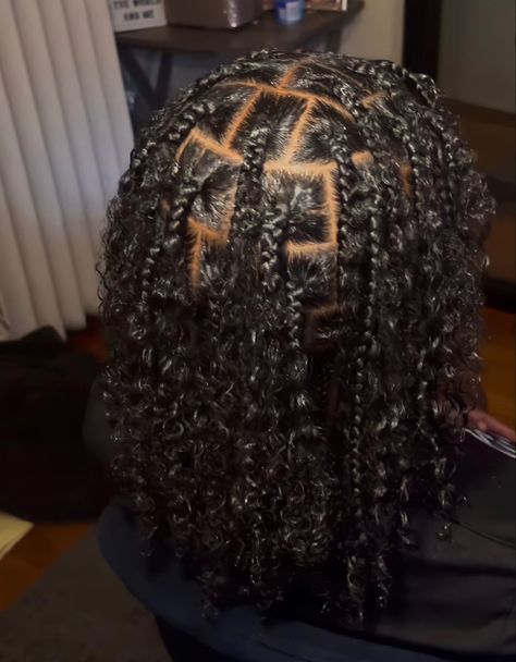 Braided Hairstyles, Protective Styles, Braids In The Front Natural Hair, Braids With Natural Hair, Cute Box Braids Hairstyles, Cute Braided Hairstyles, Braided Hairstyles Natural Hair, Braids On Natural Hair, Braids For Black Hair