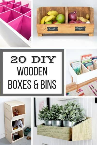 Making your own storage is easy with these DIY wooden boxes and bins! From simple crates to wall bins to jewelry boxes, you\'ll find exactly what you\'re looking for in this list! | wooden bins | wooden boxes | storage boxes | storage bins | DIY storage ideas | easy woodworking projects | #storage | #woodworkingprojects | #diyproject Design, Diy, Woodworking Projects, Woodworking, Easy Woodworking Projects, Woodworking Storage, Woodworking Projects Diy, Diy Woodworking, Woodworking Classes