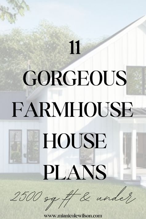 Don't miss these beautiful farmhouse floor plans to consider when building! These pretty house plans are all 2500 sq ft & under. Sweet, People, Exterior, Modern Farmhouse, Inspiration, Flowers, Pretty House, Bloom, Life