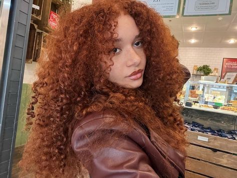 Long Curly Hair, Hair Styles, Capelli, Afro, Stylish Hair, Peinados, Cool Hairstyles, Mixed Girl Hairstyles, Pretty Red Hair