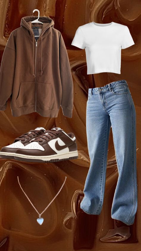 Cacao dunk outfit inspo Outfits, Nike Outfits, Cute Simple Outfits, Style, Styl, Outfit, Cute Outfits, Simple Trendy Outfits, Moda