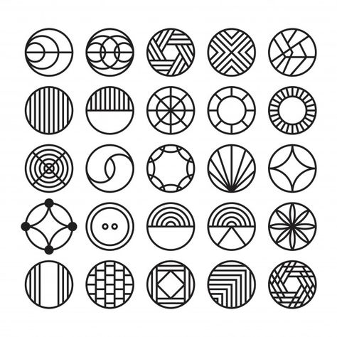 Circle geometric vector icon Premium Vec... | Premium Vector #Freepik #vector #pattern Logos, Geometric Logo, Circle Design, Geometric Circle, Logo Design Inspiration, Geometric Shapes, Geometric Pattern, Logo Inspiration, Logo Branding