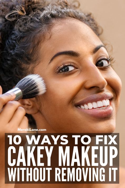 How To Fix Cakey Makeup without Removing It | The internet is full of tips and hacks to help you learn how to avoid and how to prevent cakey makeup, but what's a girl to do when the damage is already done? If you've already applied your foundation, undereye concealer, and eye shadow and it looks uneven, splotchy, and it's noticeably creasing, this post is for you. We're sharing our best makeup tips, hacks, and fixes to teach you how to get rid of cakey makeup WITHOUT taking it off! Foundation, Ideas, Concealer, Under Eye Concealer, Face Primer, How To Apply Foundation, Fix Makeup, How To Apply Makeup, Best Face Primer
