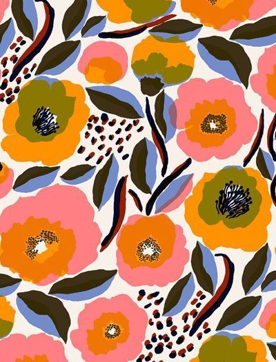 print & pattern: TEXTILES - marimekko Floral, Design, Illustrators, Art And Illustration, Art, Textile Prints, Prints, Abstract Pattern, Art Prints