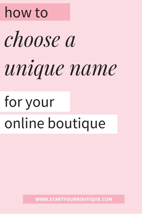 If you are starting an online boutique business, this blog post will help you find the perfect name for your online boutique business. There's even an exercise to come up with name ideas. Click through to read about how to choose a unique boutique name that will be timeless. Instagram, Business Tips, Starting An Online Boutique, Online Boutique Business, Online Boutique, Online Boutique Ideas, Business Names, Online Clothing Stores, Boutique Names Ideas