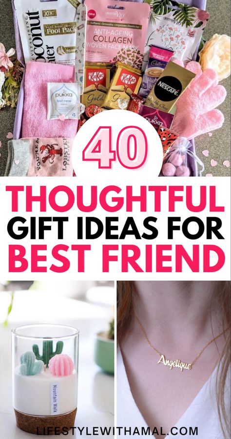 Searching for all the best gifts for best friends to show her just how much you care? Here are over 30 gift ideas for best friends she'll totally obsess over! If you are looking for birthday gifts for best friends, meaningful gifts for best friends, Christmas gifts for best friend, unique gifts for best friends, sentimental gifts for best friends - there's something for everyone! People, Desserts, Gifts For Best Friends, Gift For Friend Girl, Gifts For Friends, Gift For Best Friend, Gifts For Female Friends, Good Gifts For Friends, Personalised Gifts For Friends