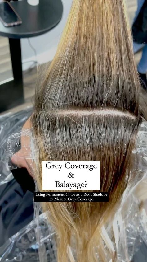 Bobs, Balayage, Gray Coverage Highlights, Blending Gray Hair, Grey Roots, Covering Grey Roots, Covering Gray Hair, Shadow Roots Hair, Shadow Root Blonde