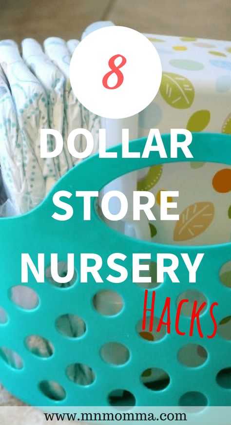 The Best Dollar Store Hacks all parents should know! From organizing your baby's nursery to making meal time easier - these DIY projects are easy, simple, and affordable! Don't miss these great money saving dollar store tricks for your new baby! #DIY #dollarstorehacks #dollarstore #savingmoney #savemoney #hacks #doityourself #organization #nursery #newborn #momtips Organisation, Parents, Baby Nursery Organization, Diy Baby Stuff, Nursery Hacks, Diaper Bag, Baby Hacks, Dollar Store Hacks, Diy Nursery
