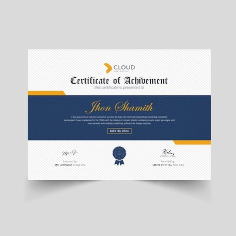 Design, Diy, Certificate Design, Certificate Design Template, Certificate Of Achievement, Certificate Frames, Awards Certificates Design, Certificate Design Inspiration, Certificate Of Achievement Template