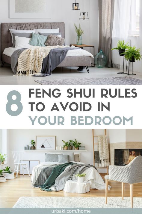 Your bedroom is one of the most important feng shui areas to consider. In fact, we often recommend that beginners start with the bedroom before moving on to the rest of the house.It's often easier to focus on a room when you're new to Feng Shui, and looking around the room can be a powerful way to regulate your personal qi. You spend many passive hours in bed, so you are very receptive to any energy in the room. Inspiration, Interior, Design, Decoration, Home Décor, Ideas, Calming Bedroom, Feng Shui Bedroom Tips, Bedroom Ideas For Small Rooms Cozy
