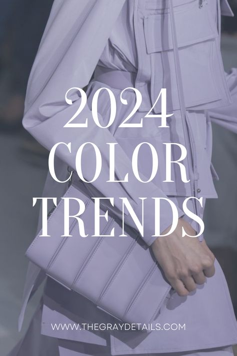 2024 Color Trends Minimal, Dressing, Color Trends, Popular Color, Trends, Mauve Color, Color, White, Metallic Silver