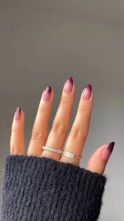 beautiful nail tutorial | beautiful nail tutorial | By Modlady Pink, Autumn Nails, Trendy Nails, Plum Nails, French Tip Nails, Trendy Nail Design, Nails Inspiration, Pink Tip Nails, Nail Tips