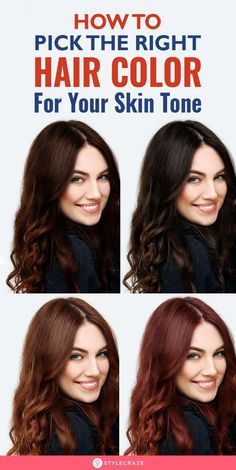 How To Pick The Right Hair Color For Your Skin Tone: Your skin color is the most important factor to consider before you color your hair. A bad pairing of skin and hair color can make you look unnatural and awkward. This article will act as a guide for safe hair colors to try depending on the color and tone of your skin. #Hair #Hairstyle #HairColor #HairColorTips #Tips #Tricks Balayage, New Hair, Colors For Skin Tone, Hair Color For Fair Skin, Best Hair Color, Hair Color For Tan Skin, Hair Colors For Brown Skin, Hair Colour For Green Eyes, Hair Color For Brown Skin
