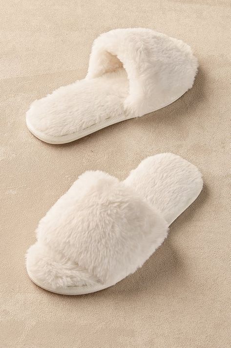 Slippers, Slippers Cozy, Fluffy Slides, White Slippers, Fluffy Shoes, Comfortable Shoes, Shoes Sandals, Sandels, Shoe