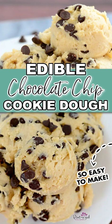 Cookie Dough, Dessert, Cupcakes, Brownies, Chip Cookies, Edible Chocolate Chip Cookie Dough, Homemade Cookie Dough, Cookie Dough For One, Raw Cookie Dough