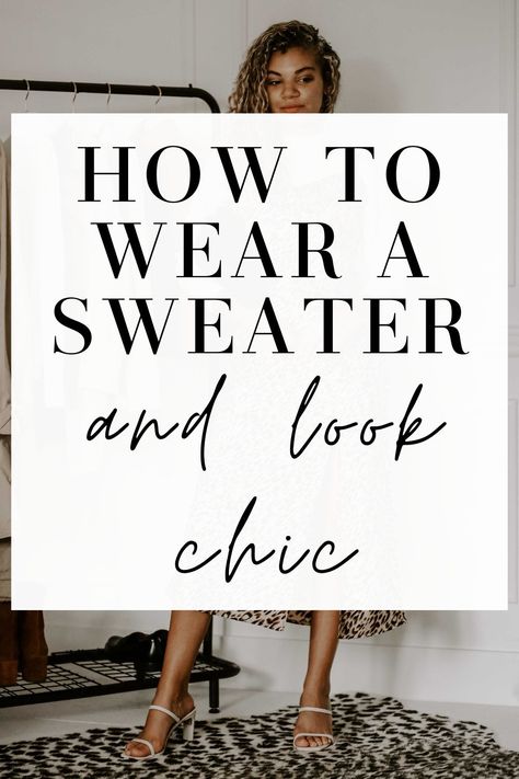 A classic sweater deserves a place in everyone’s wardrobe all the time, but especially in fall. It is on my classic capsule list after all! Whether worn by itself or as a layering piece, it’s an item that you’ll wear over and over again. In this post, you’re going to get ideas for 4 chic sweater outfits as well as where you can shop to get affordable quality pieces! #falloutfit #sweateroutfit #cashmeresweater #fallstyle #fallfashion Casual, Wardrobes, Diy, Winter, Dressing, Jumpers, Work Sweaters, Work Sweater Outfit, Sweater Over Dress