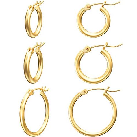 Ifyougiveahouseacookie's Amazon Page Silver Hoop Earrings, Big Hoop Earrings, Gold Hoop Earrings, Sterling Earrings, Sterling Silver Earrings, Sterling Silver Hoops, Small Gold Hoop Earrings, Hoop Earrings, Gold Earrings For Women