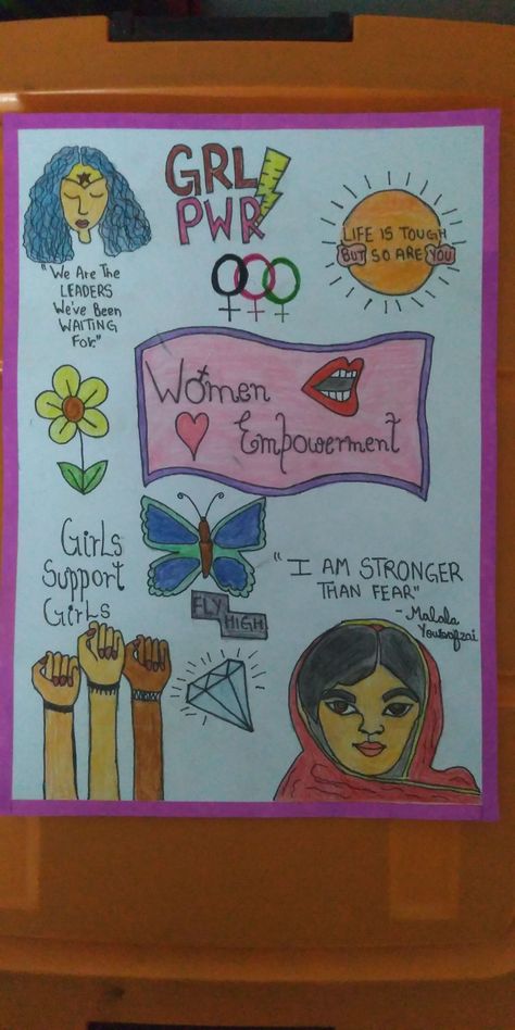 Logos, Crafts, Women Empowerment Project, Womens Rights Posters, Women Empowerment Activities, Youth Empowerment, Empowerment Activities, Education Poster, Education Poster Design