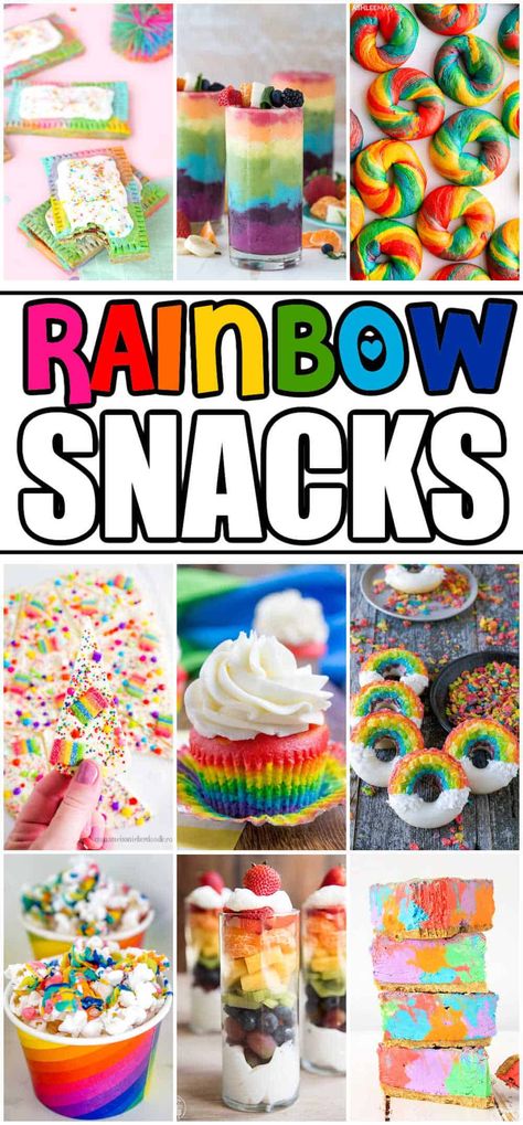 Cake, Vacation Ideas, Ideas, Summer, Snacks, Rainbow Snacks, Rainbow Treats, Rainbow Popcorn, Rainbow Smoothies