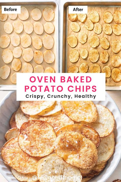 Snacks, Dips, Desserts, Oven Potato Chips, Potato Chips In Oven, Oven Baked Potato Chips, Homemade Baked Potato Chips, Home Made Potato Chips, Potato Chips Homemade