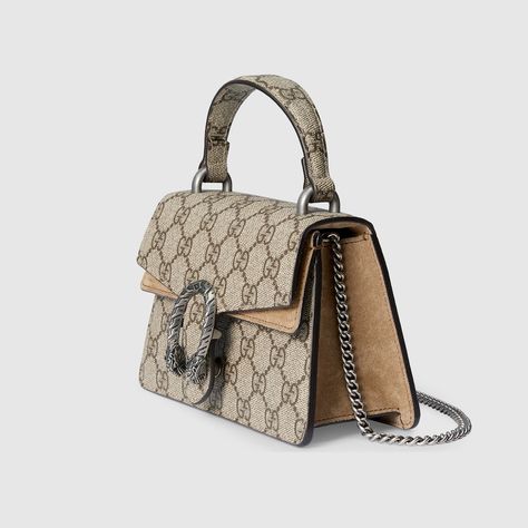Gift Wrapping, Bags, Purses, Top Handle Bag, Top Handle, Suede, Gucci, Gucci Dionysus Mini, Gucci Dionysus