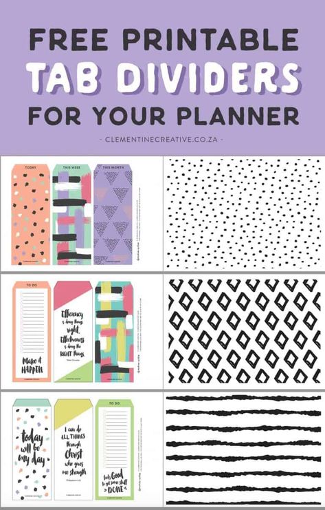 free printable top tab dividers for planners Organisation, Planners, Organisations, Planner Pages, Teacher Planner Free, Printable Planner Stickers, Printable Planner, Planner Tabs, Planner Dividers