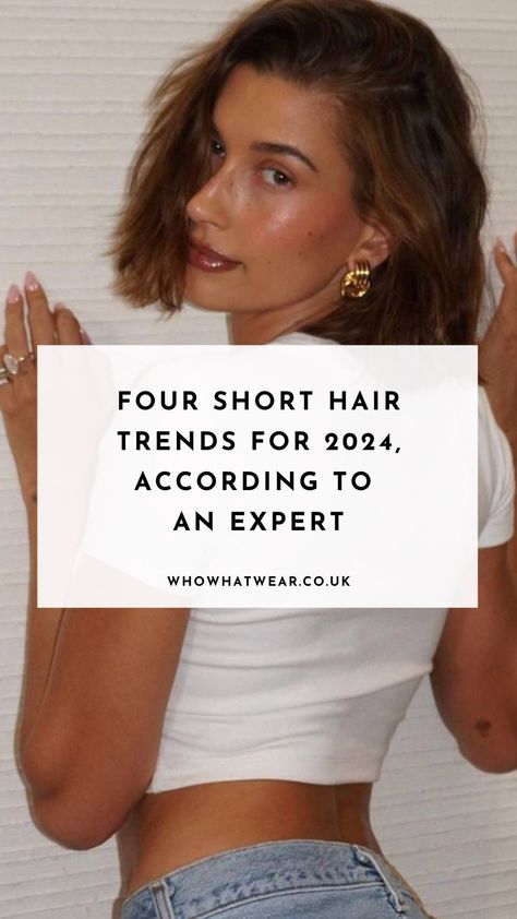 It's no secret that short hair has grown in popularity over the last year or two, with the likes of Hailey Bieber and Zendaya convincing everyone to get a bob hairstyle, but what's in store for 2024? Celebrity Short Haircuts, Popular Short Haircuts, Short Haircuts For Round Faces, Short Hair Cuts For Round Faces, Short Textured Bob, Short Hair Styles For Round Faces, Hailey Baldwin Hair, Popular Haircuts, Shorter Hair Styles