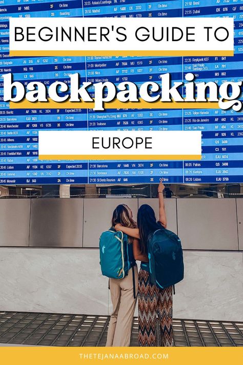 What every beginner should know about backpacking Europe Europe Backpacking Outfits, Backpacking Europe Outfits, Backpacking Aesthetic, Backpacking Outfits, Hiking Packing List, Backpacking Routes, Europe 2024, Backpack Through Europe, Backpacking Europe Packing List