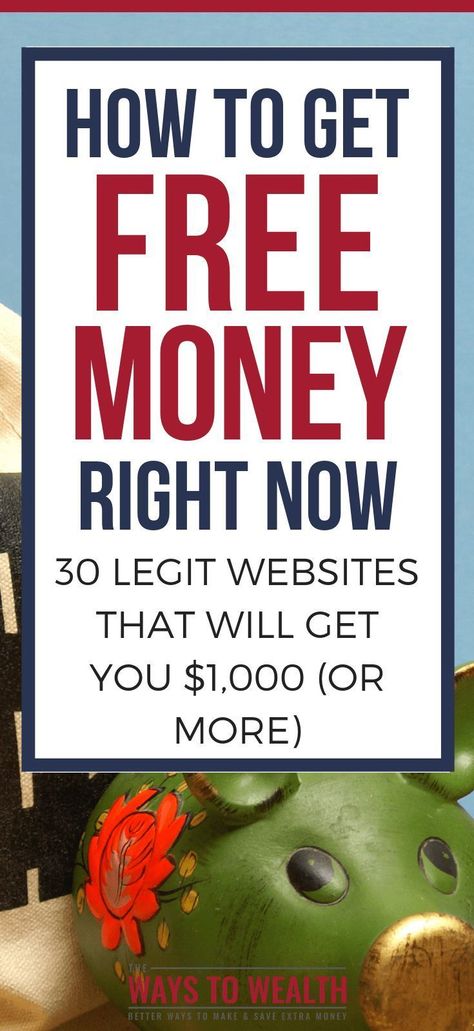 How to Get Free Money Right Now (30 Legit Ideas). Discover 30+ safe, reliable ways to put some extra cash in your pocket right now. #thewaystowealth #makemoremoney #makemoneyonline #makemoneyrightnow Earn Extra Money, Earn Money Online, Earn More Money, Extra Cash, Extra Money, Free Money Now, Way To Make Money, How To Get Money, Make Money Now