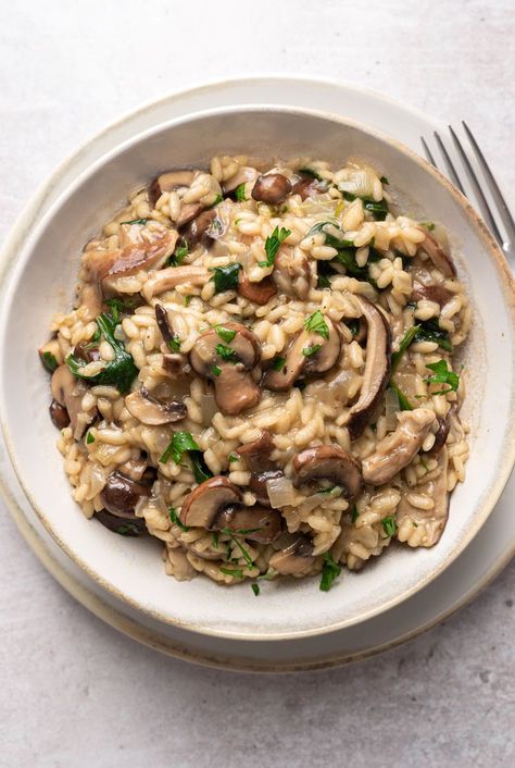 Healthy Recipes, Pasta, Risotto, Couscous, Healthy Mushroom Risotto Recipes, Healthy Risotto Recipes, Healthy Risotto, Mushroom Pasta, Mushroom Risotto
