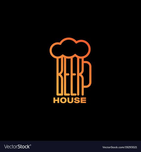 Beer House Design, Ideas Para Logos, Beer Artwork, Beer Logo Design, Craft Beer Logo, Craft Beer Shop, Beer Pong Table Painted, Beer Case, Beer House