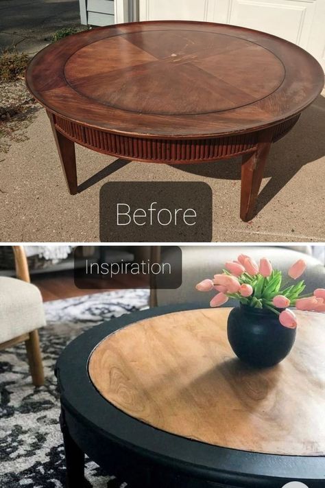 17 DIY Coffee Table Makeover Ideas Using 10 Different Techniques (Before & After) Upcycling, Coffee Table Refinish, Refurbished Coffee Tables, Coffee Table Upcycle, Wood Coffee Table Makeover, Coffee Table Restoration, Coffee Table Makeover, Coffee Table Redo, Coffee Table Makeover Diy