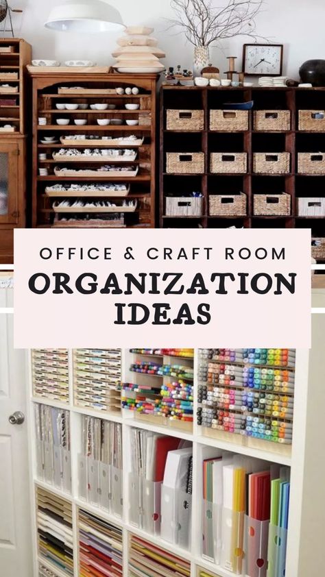 Organisation, Wardrobes, Home Office, Office Craft Room Combo, Office Storage Ideas, Office Organization At Work, Diy Office Organization, Desk Organization Office, Office Supply Organization