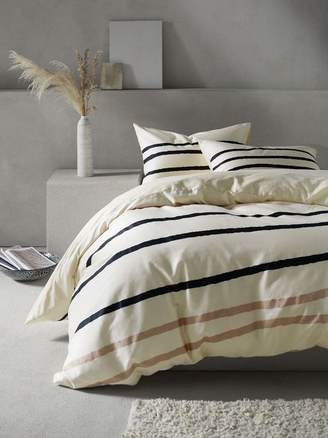 Just in! John Lewis launches homeware range with fashion brand Mother of Pearl Decoration, Design, Double Duvet Covers, Stripe Bedding, King Duvet Cover Sets, Organic Cotton Duvet Cover, Cotton Duvet Cover, Duvet Cover Sets, King Duvet Cover
