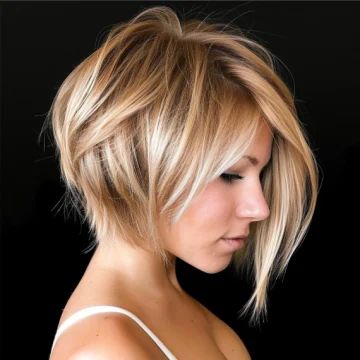 Choppy Inverted Bob with Side Swept Layers scaled Choppy Bob, Choppy Bob Haircuts, Choppy Bob Hairstyles, Textured Bob Hairstyles, Choppy Bob Hairstyles For Fine Hair, Swing Bob Haircut, Graduated Bob Haircuts, Chin Length Hair, Short Choppy Hair