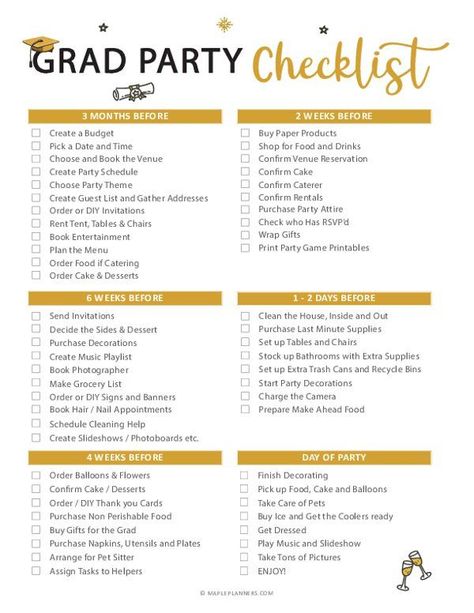 Download free printable graduation party checklist. For more similar templates templates, browse our free printable library. Simply download and print them at home or office. High School, Pasta, Graduation Party Planning Checklist, Graduation Party Checklist, Graduation Party List, Graduation Party Supplies Checklist, Graduation Party Planning, High School Graduation Party Planning, Graduation Party Menu