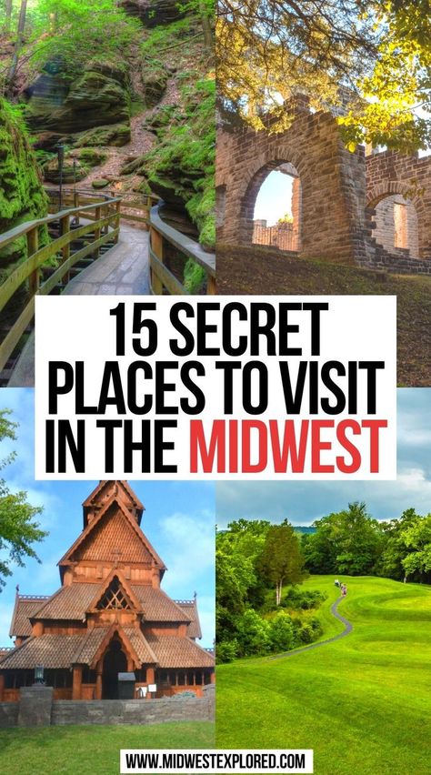 Secret Places to Visit in the Midwest Travel Destinations, Wanderlust, Weekend Getaways, Midwest Travel Destinations, Midwest Vacations, Vacation Spots, Midwest Family Vacations, Best Places To Travel, Midwest Road Trip