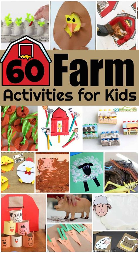 Pre K, Play, Farm Activities Preschool, Farm Activities, Farm Animals Preschool, Farm Lessons, Farm Preschool, Preschool Farm, Farm Games