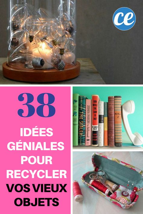 38 Idées Géniales Pour Recycler Vos Vieux Objets Facilement. Upcycling, Diy, Recycling, Organisation, Recycler, Deco, Upcycle, Musique, Ideas Para